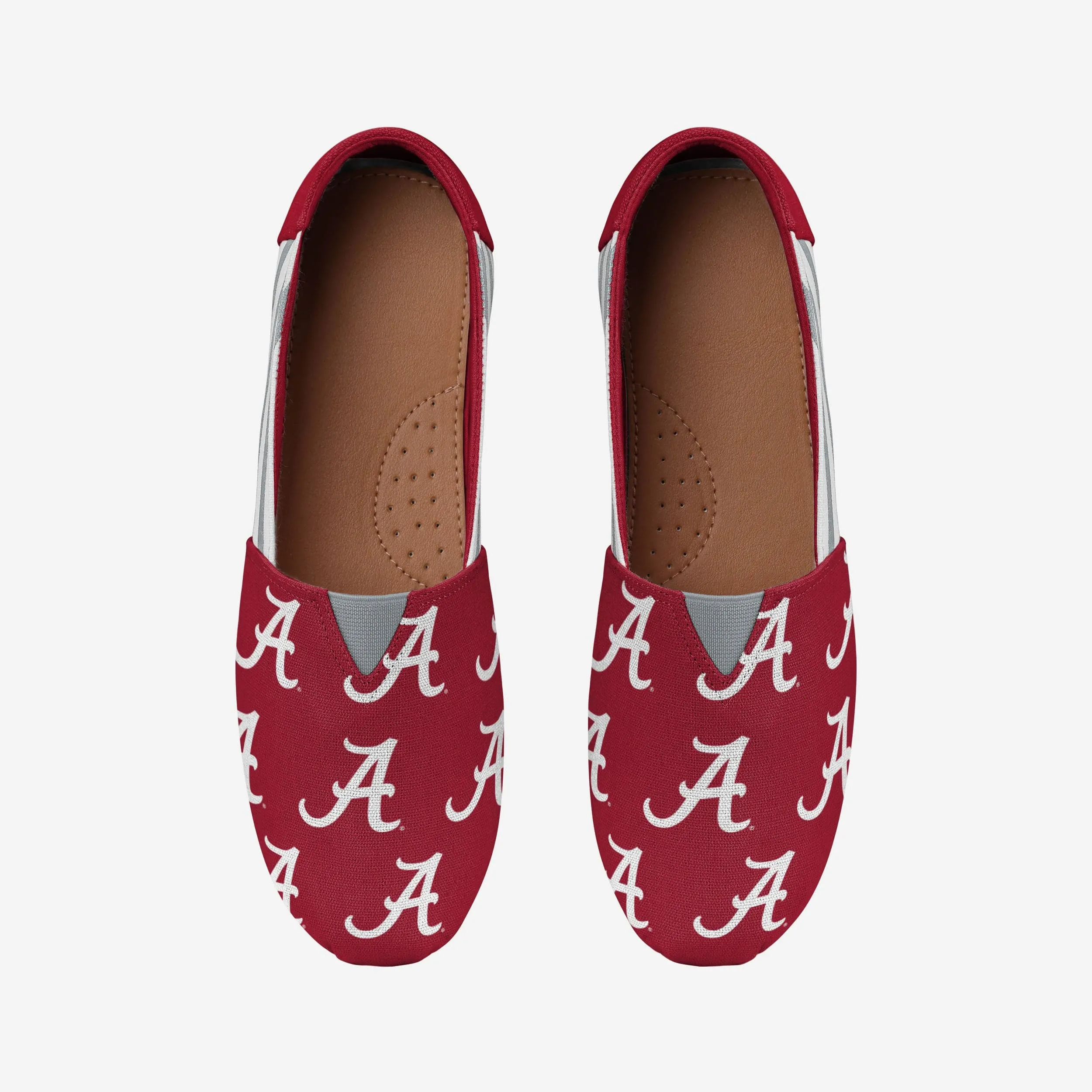 Alabama Crimson Tide Womens Stripe Canvas Shoe