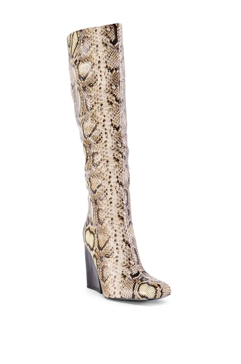 AZALEA WANG EVERGREEN MULTI SNAKE BOOT