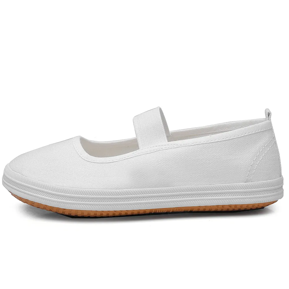 Baby Boys Girls Shoes Slip-on Casual Canvas Sneaker Ballerina Flats for Toddler/Little Kid