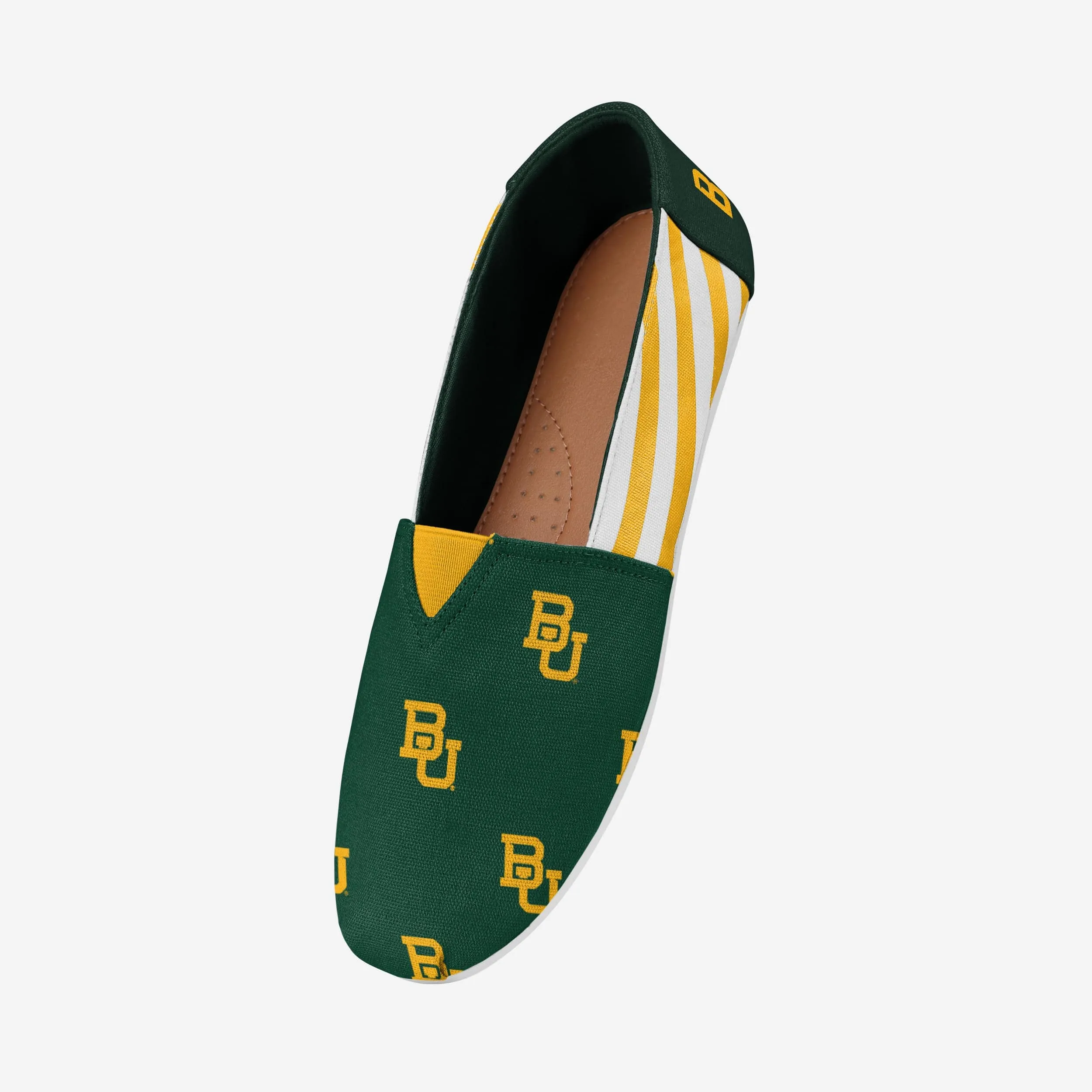 Baylor Bears Womens Stripe Canvas Shoe