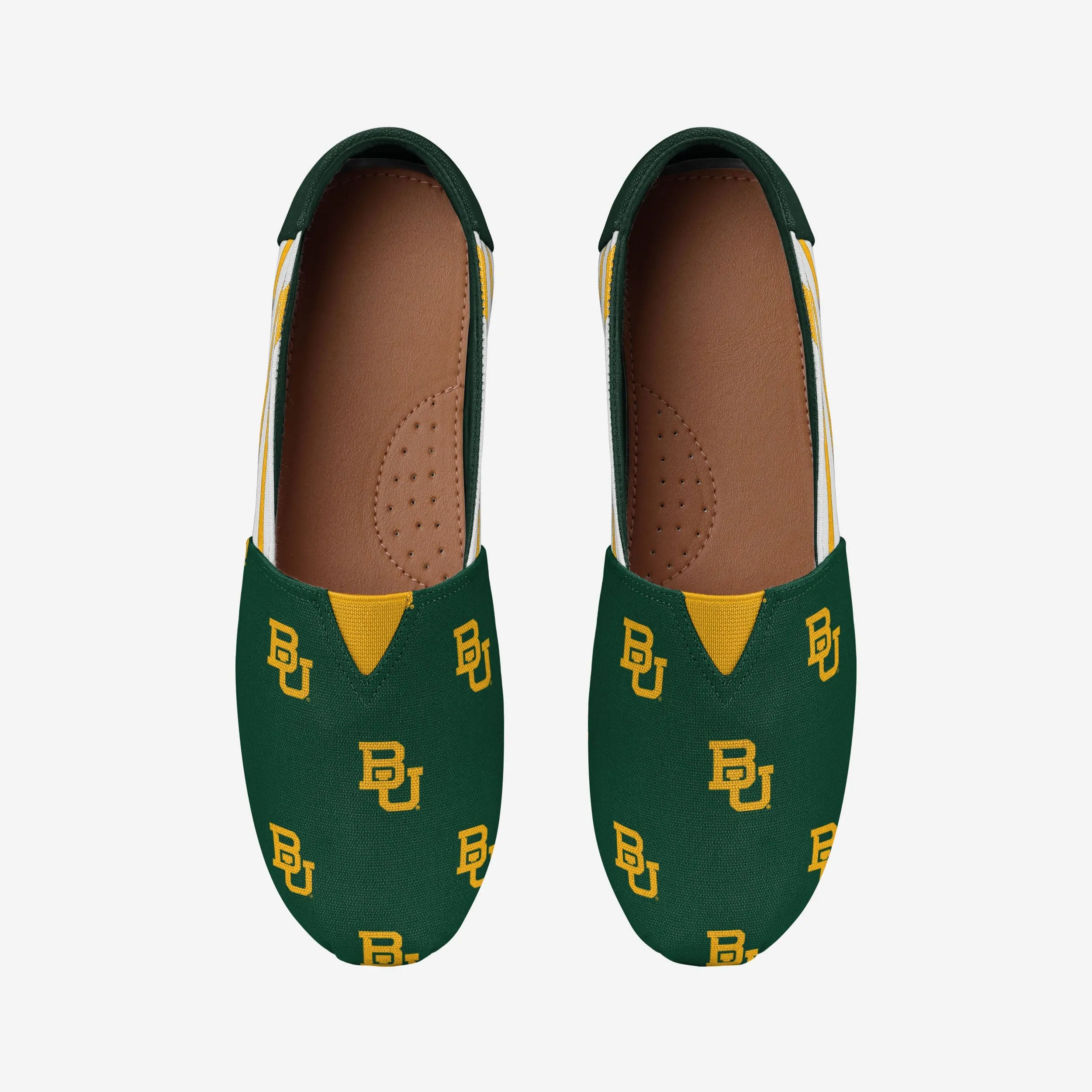 Baylor Bears Womens Stripe Canvas Shoe