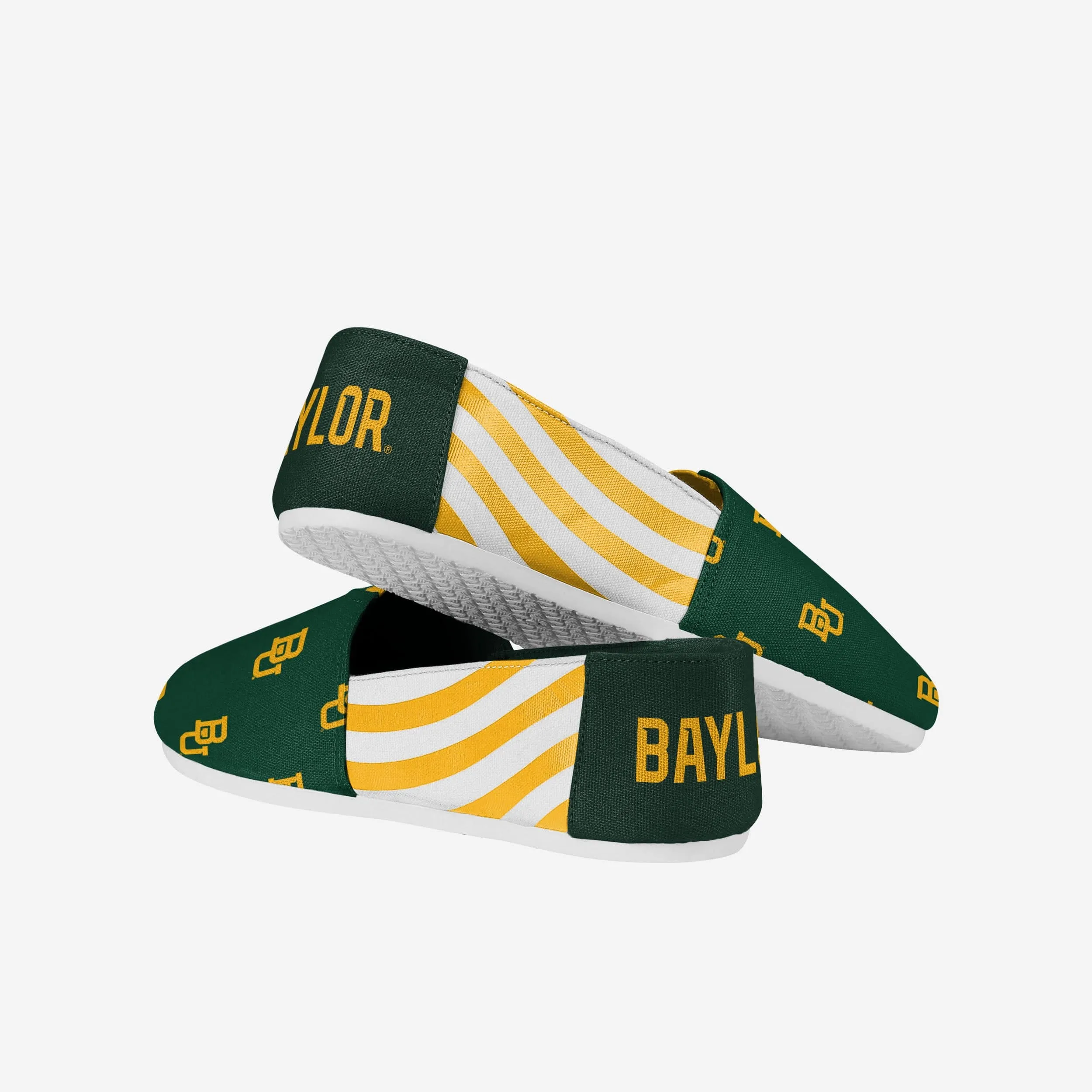 Baylor Bears Womens Stripe Canvas Shoe