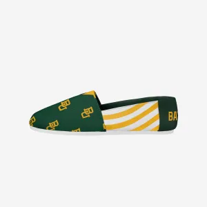 Baylor Bears Womens Stripe Canvas Shoe