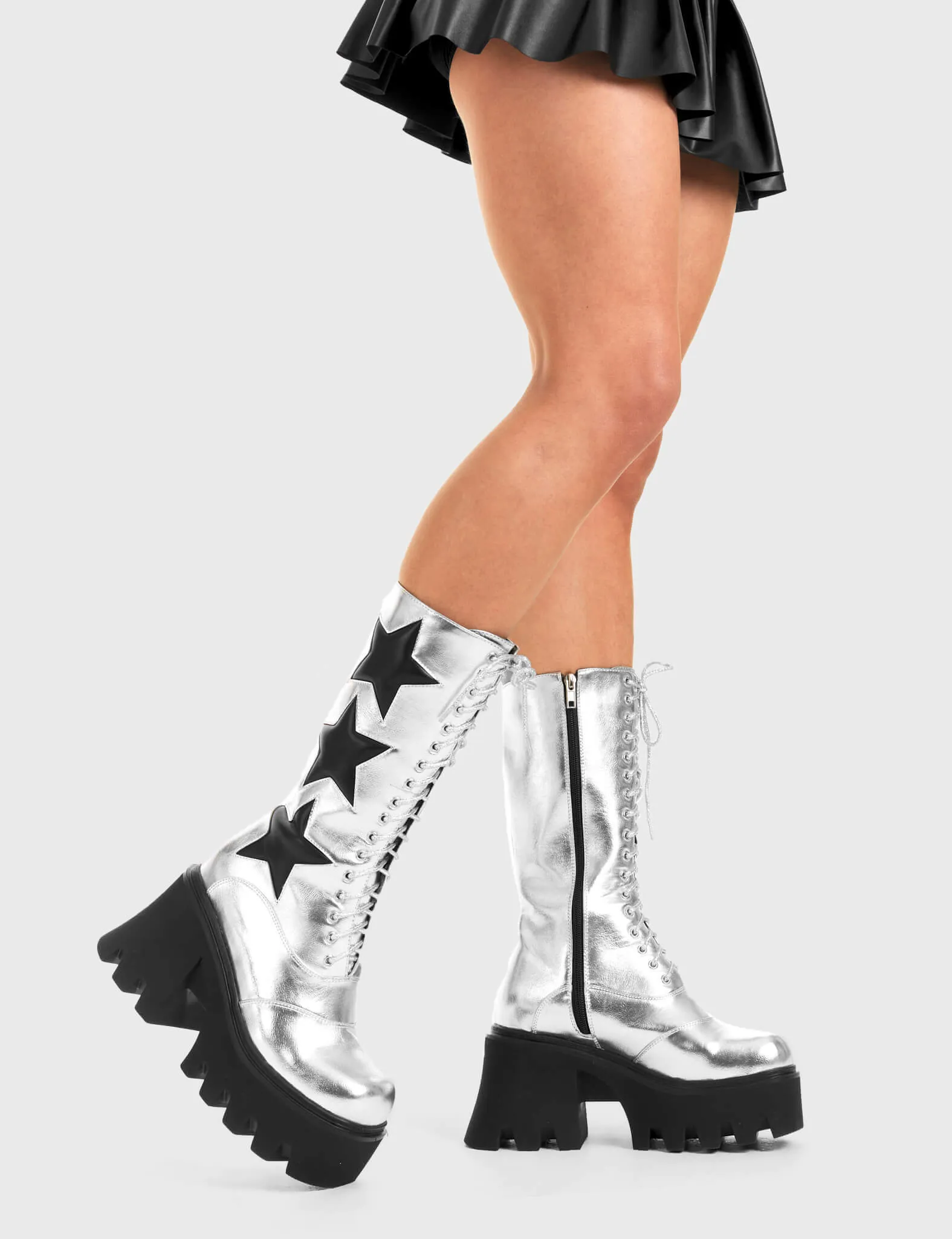 Big League Chunky Platform Calf Boots