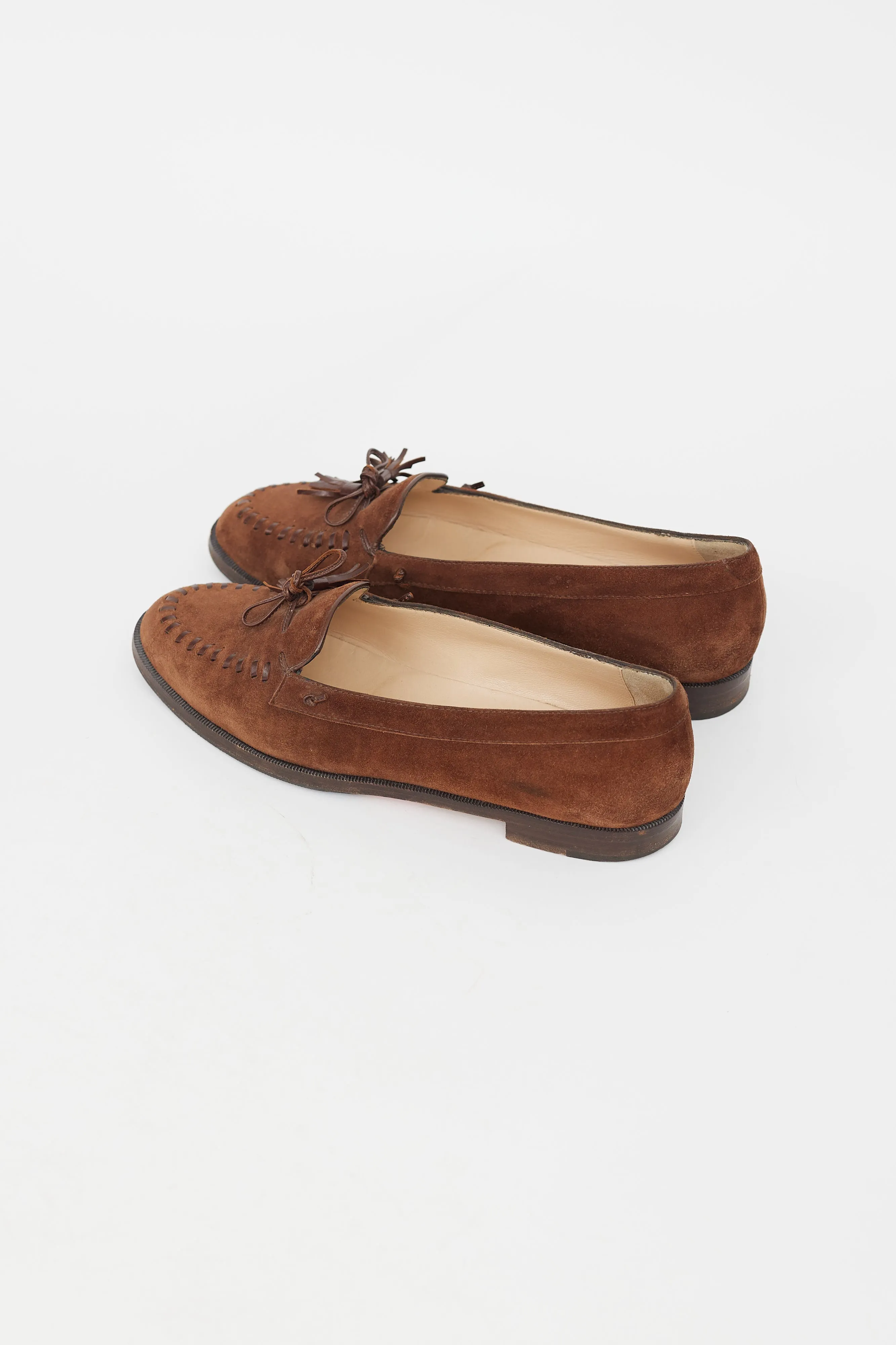 Brown Suede Tassel Loafer