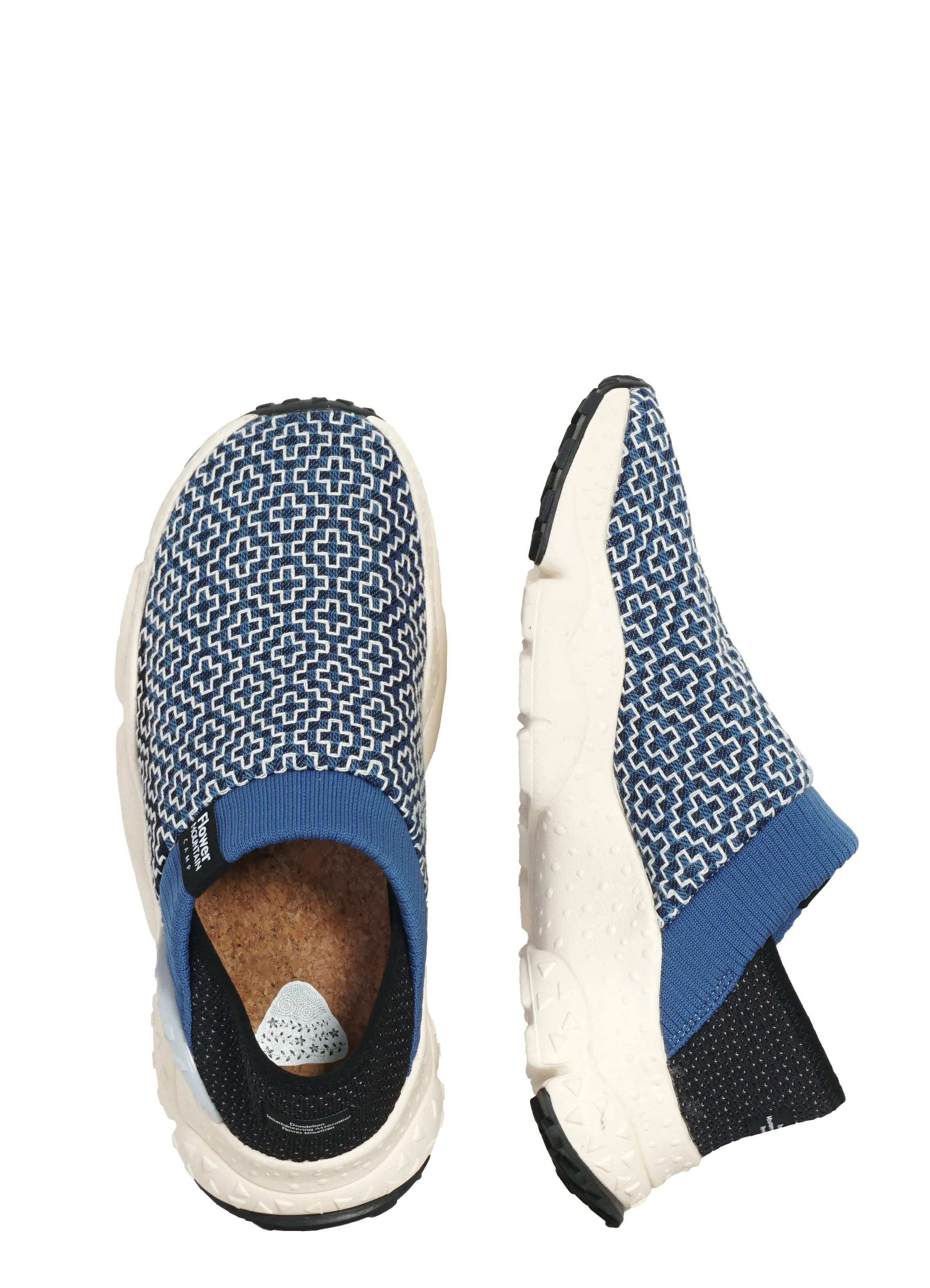 CAMP UNI | Sashiko Slip-on Sneaker | Navy Grey