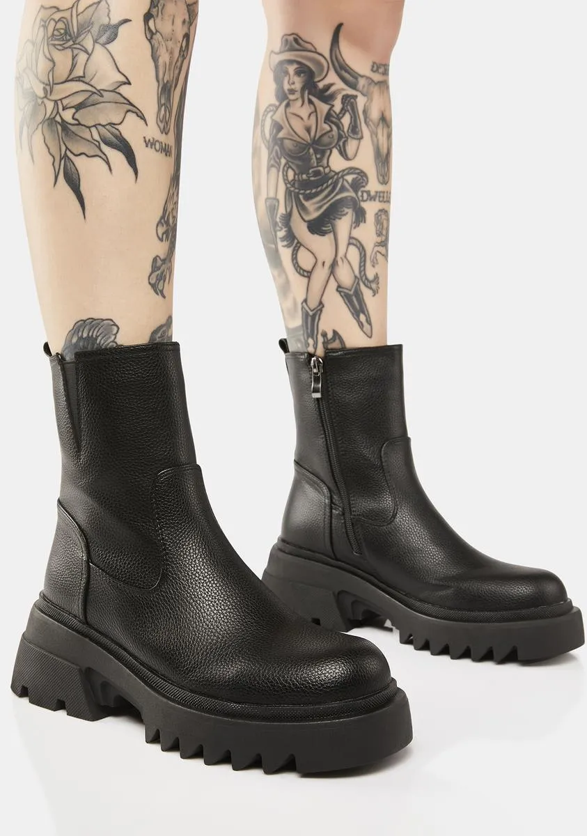 Candace Platform Ankle Boots