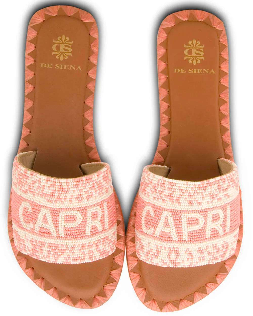 Capri Slide Sandal in Rose