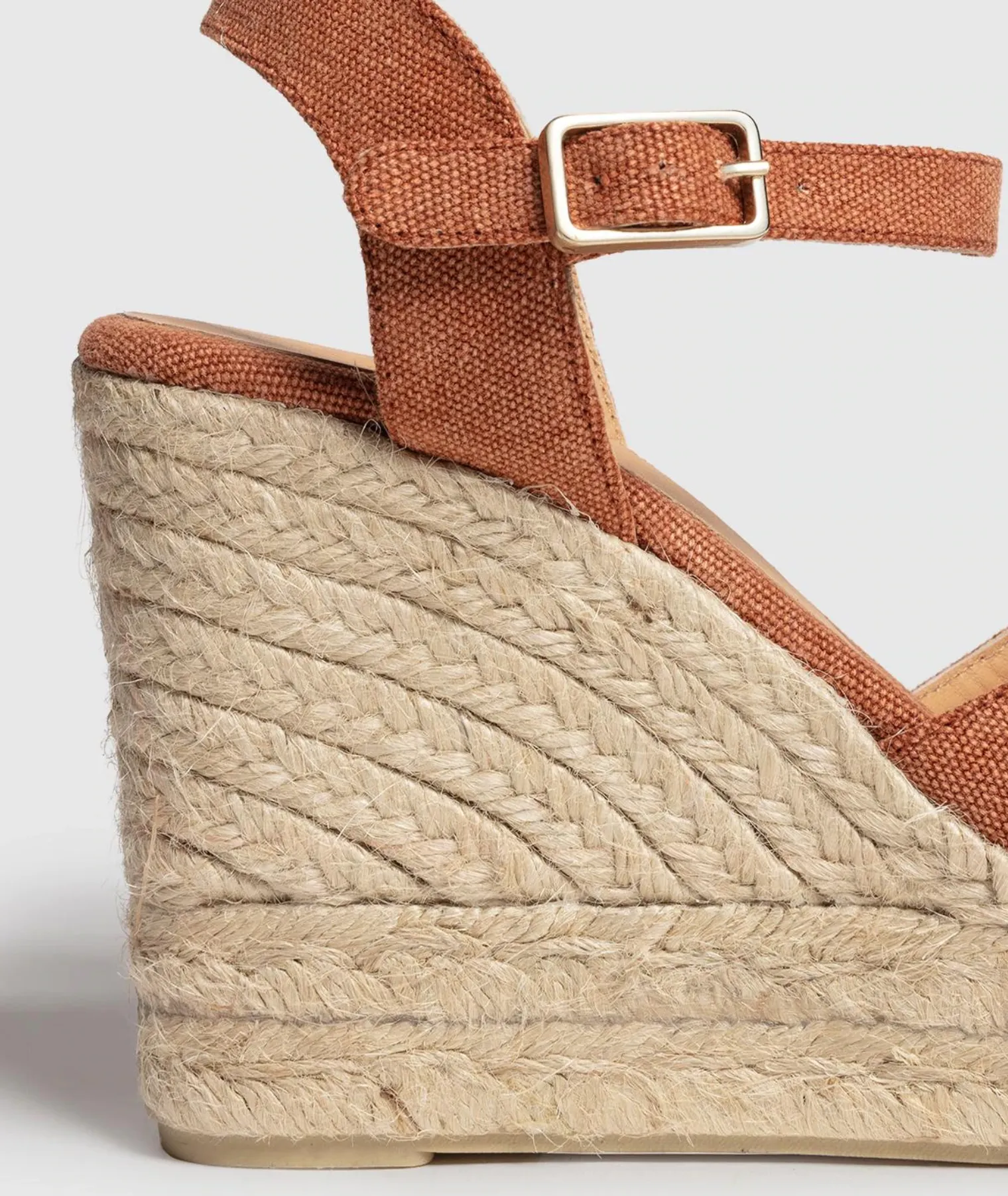 Castaner Blaudell 8ED Cuero Wedge Espadrilles