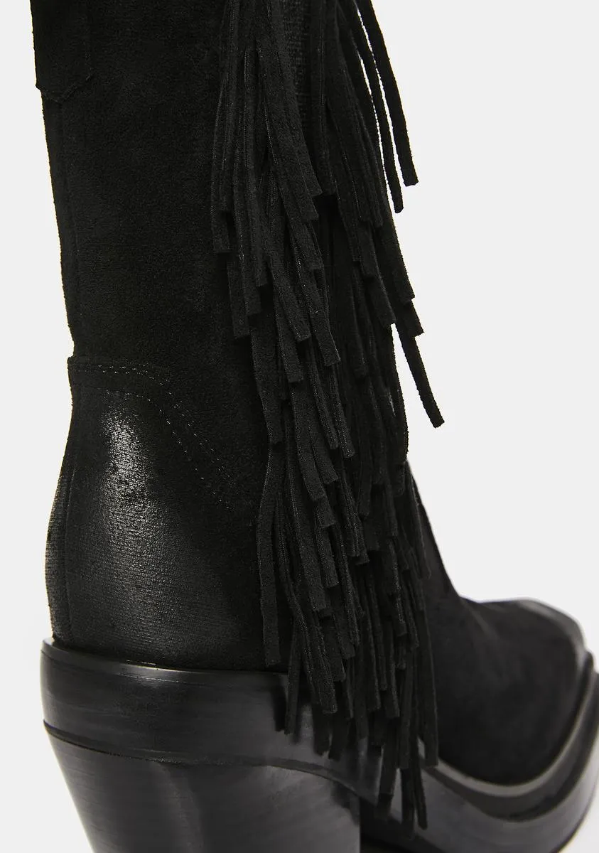 Flanger Fringe Chelsea Boots