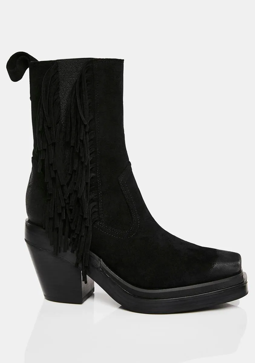 Flanger Fringe Chelsea Boots