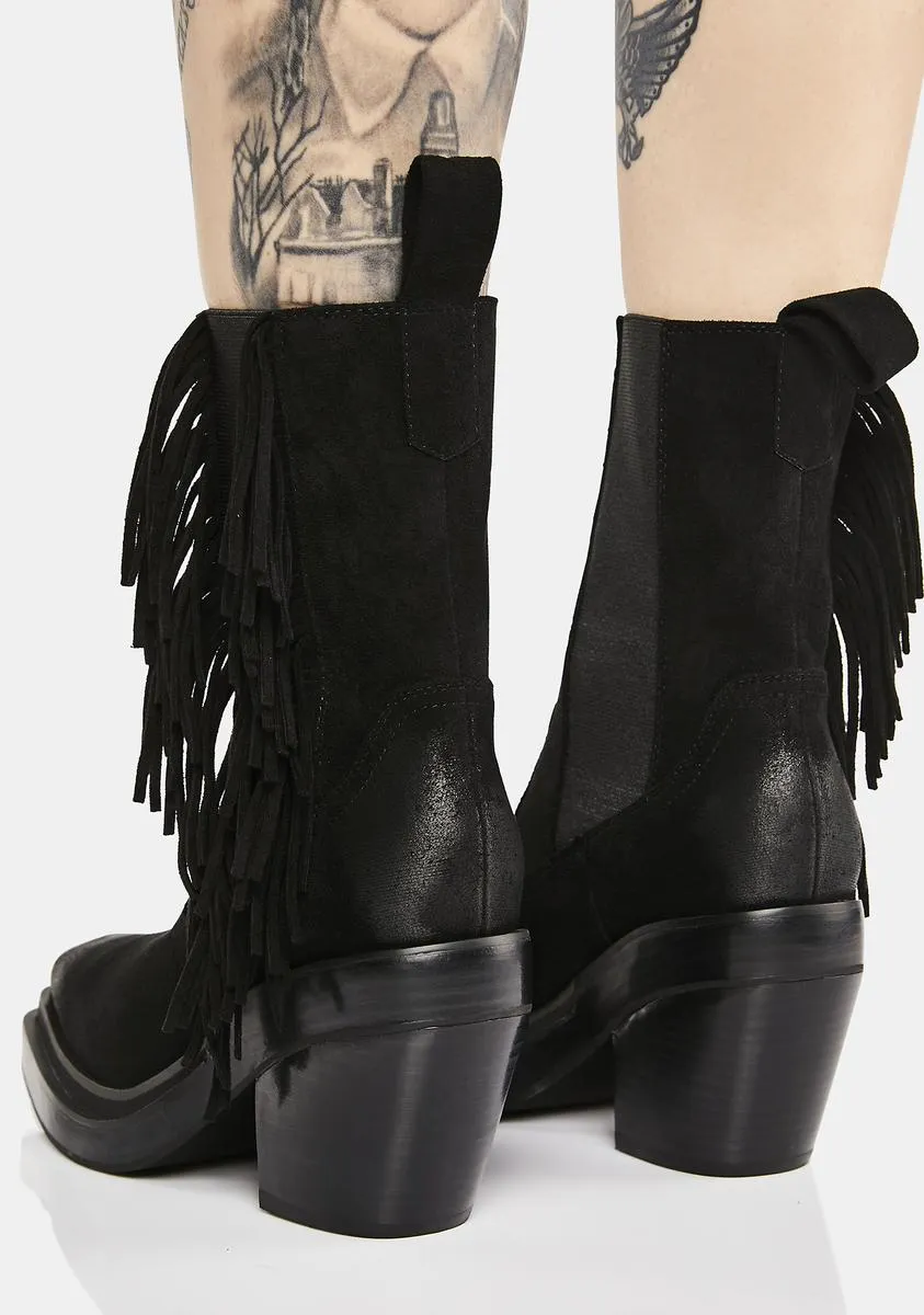 Flanger Fringe Chelsea Boots