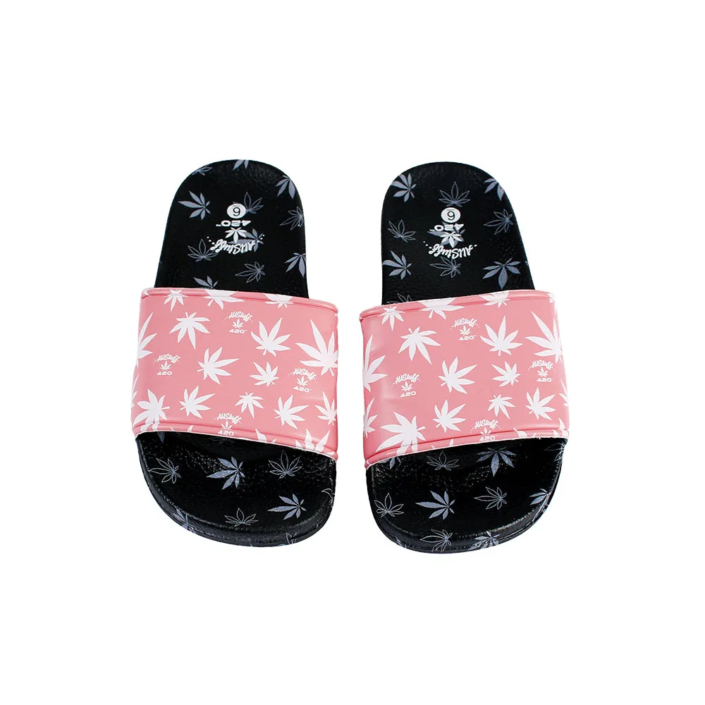 Himpy Slides - Mens Pink Cherry Pie Black Sandal - 1 Pair Per Pack