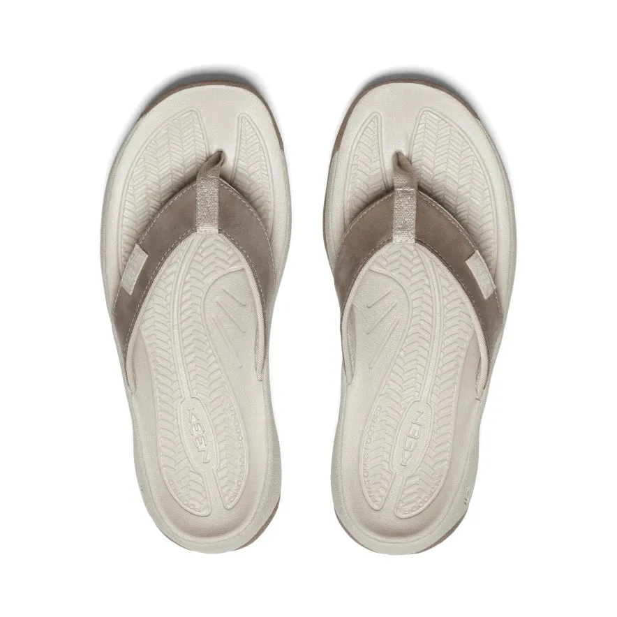 Kona Leather Flip-Flop in Brindle/Silver Birch