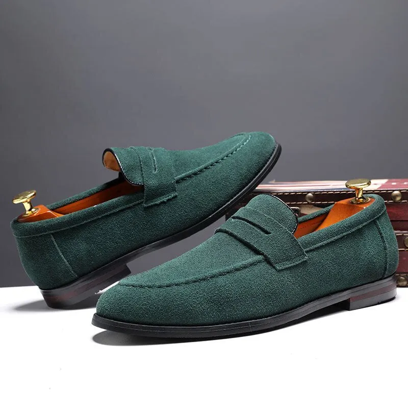 LMS Classic Faux Suede Loafers Shoes