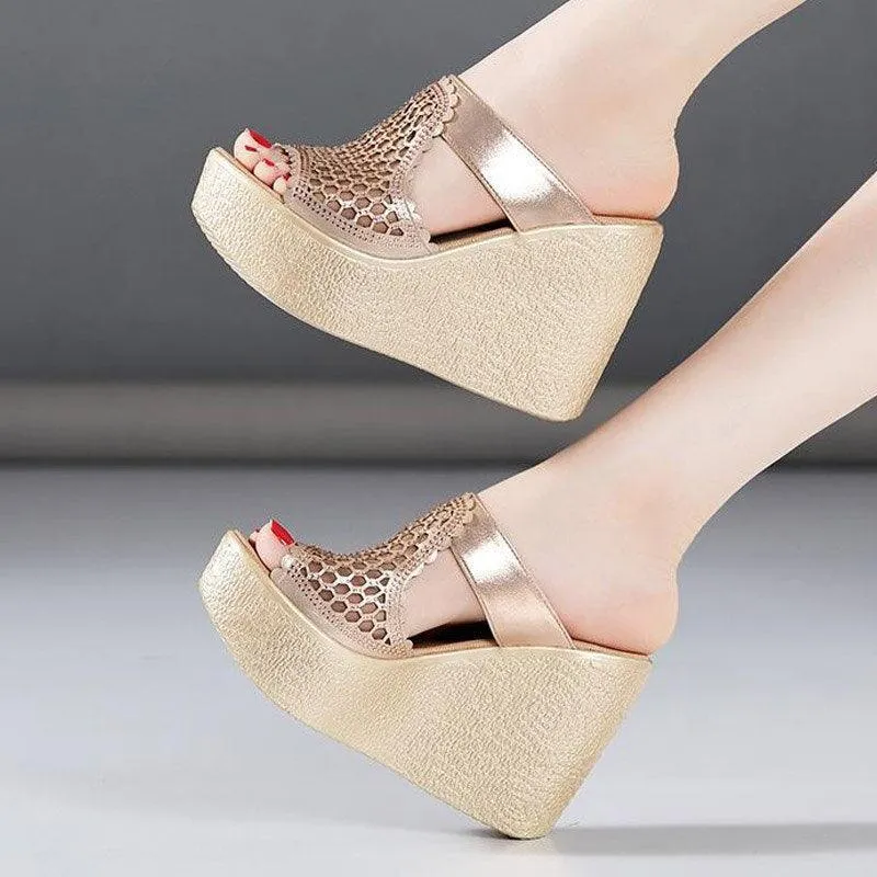 Mesh Summer Wedge Sandal Shoes