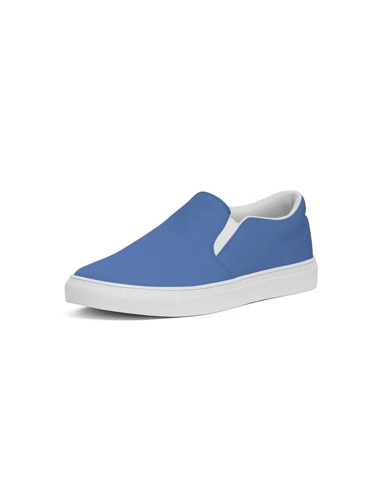 Midtone Blue Slip-On Canvas Sneakers | Women's | C80M60Y0K0