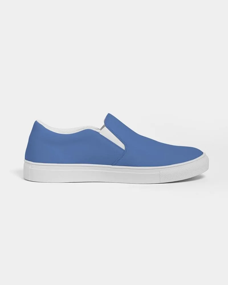 Midtone Blue Slip-On Canvas Sneakers | Women's | C80M60Y0K0