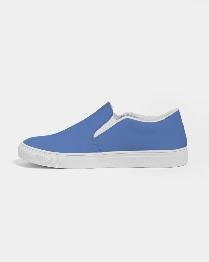 Midtone Blue Slip-On Canvas Sneakers | Women's | C80M60Y0K0