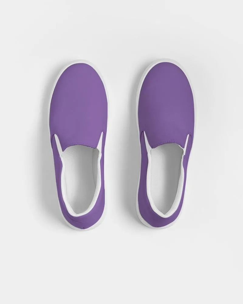 Midtone Violet Slip-On Canvas Sneakers | Women's | C60M80Y0K0