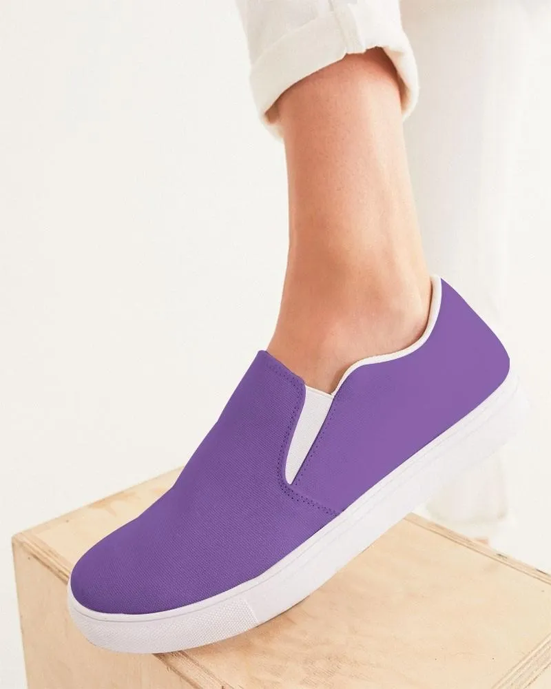 Midtone Violet Slip-On Canvas Sneakers | Women's | C60M80Y0K0