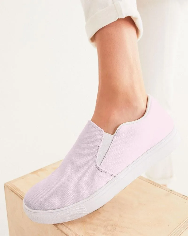 Pale Magenta Slip-On Canvas Sneakers | Women's | Bright Pale Magenta | C0M10Y0K0