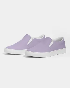 Pale Pastel Violet Slip-On Canvas Sneakers | Women's | Bright Pale Pastel Violet | C22M30Y0K0