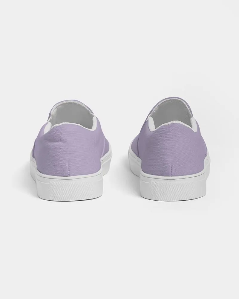 Pale Pastel Violet Slip-On Canvas Sneakers | Women's | Bright Pale Pastel Violet | C22M30Y0K0