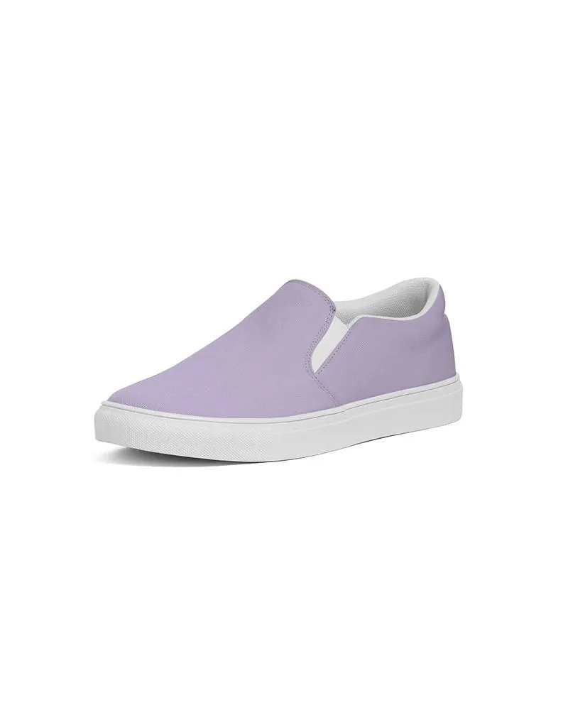 Pale Pastel Violet Slip-On Canvas Sneakers | Women's | Bright Pale Pastel Violet | C22M30Y0K0