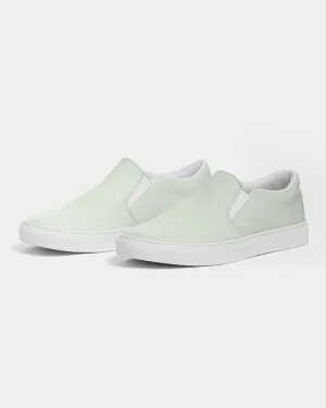 Pale Warm Green Slip-On Canvas Sneakers | Men's | Bright Pale Warm Green | C5M0Y10K0