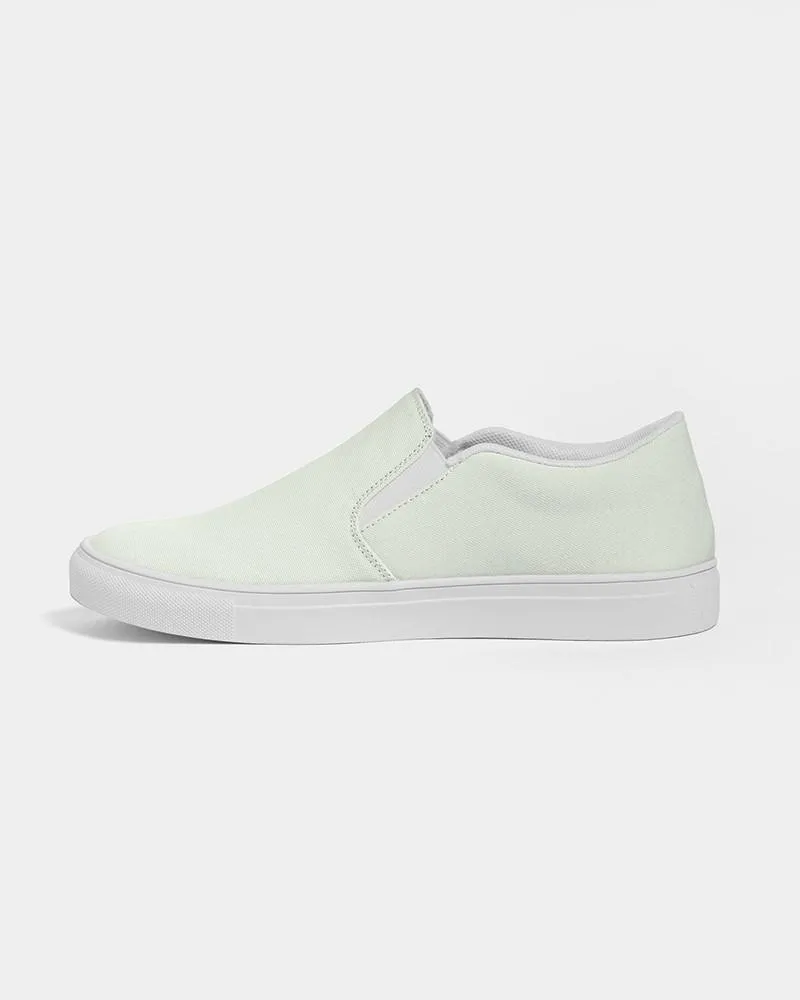 Pale Warm Green Slip-On Canvas Sneakers | Men's | Bright Pale Warm Green | C5M0Y10K0