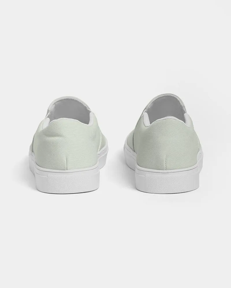 Pale Warm Green Slip-On Canvas Sneakers | Men's | Bright Pale Warm Green | C5M0Y10K0