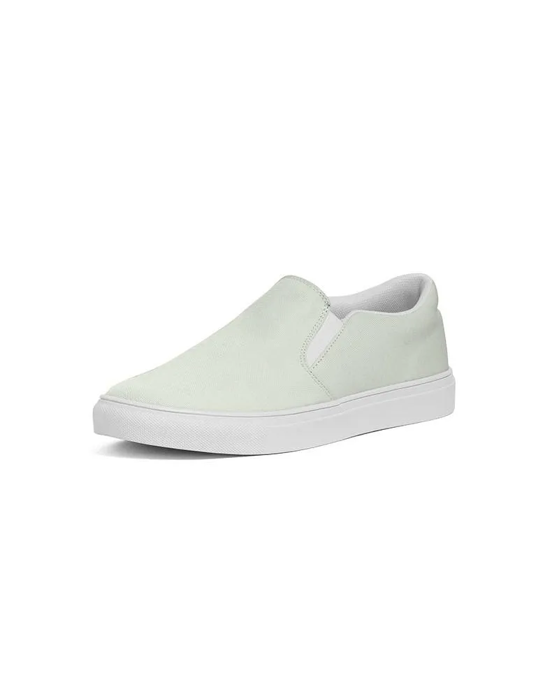 Pale Warm Green Slip-On Canvas Sneakers | Men's | Bright Pale Warm Green | C5M0Y10K0