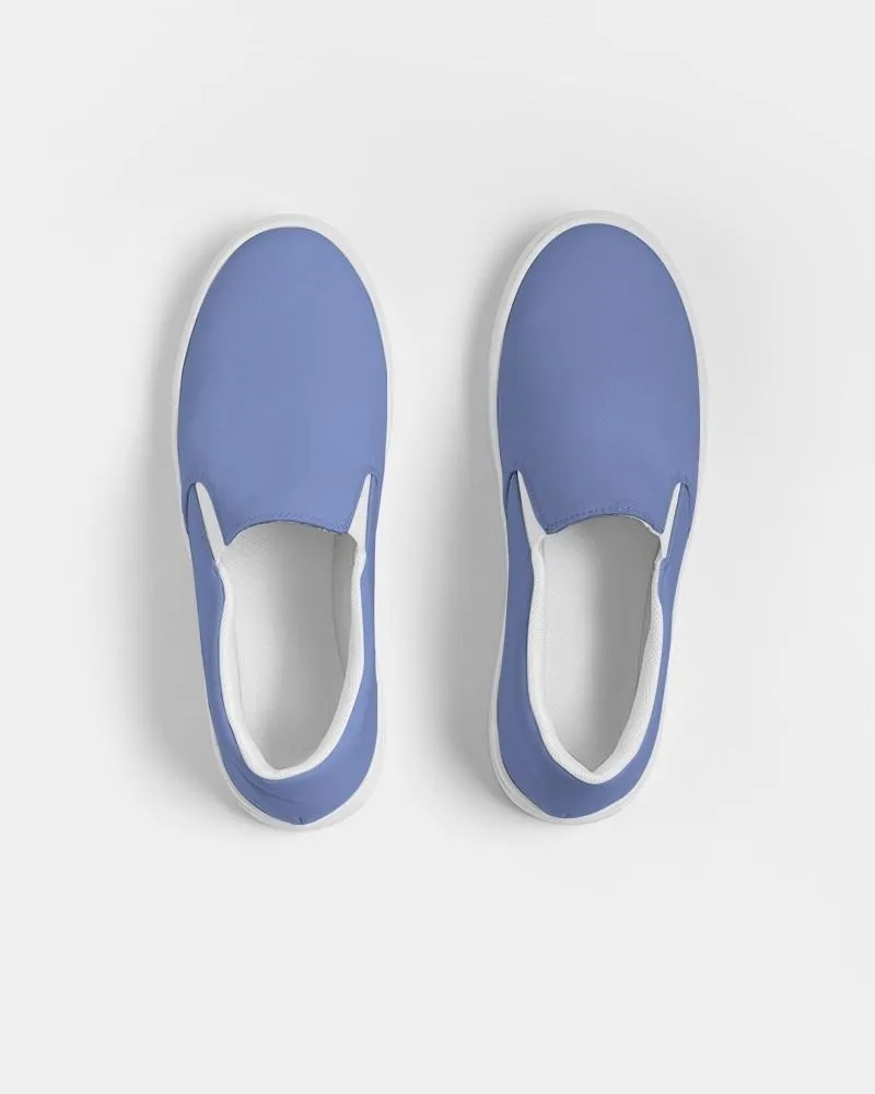 Pastel Blue Slip-On Canvas Sneakers | Men's | Bright Pastel Blue | C60M45Y0K0