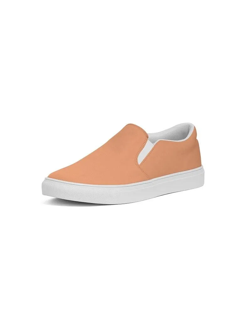 Pastel Orange Slip-On Canvas Sneakers | Women's | Bright Pastel Orange | C0M45Y60K0