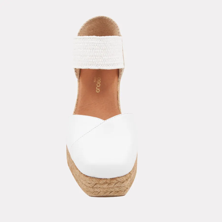 Pedra Leather 2 Espadrille Wedge