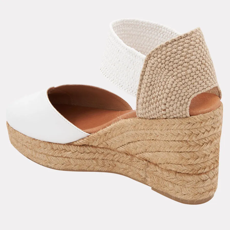 Pedra Leather 2 Espadrille Wedge