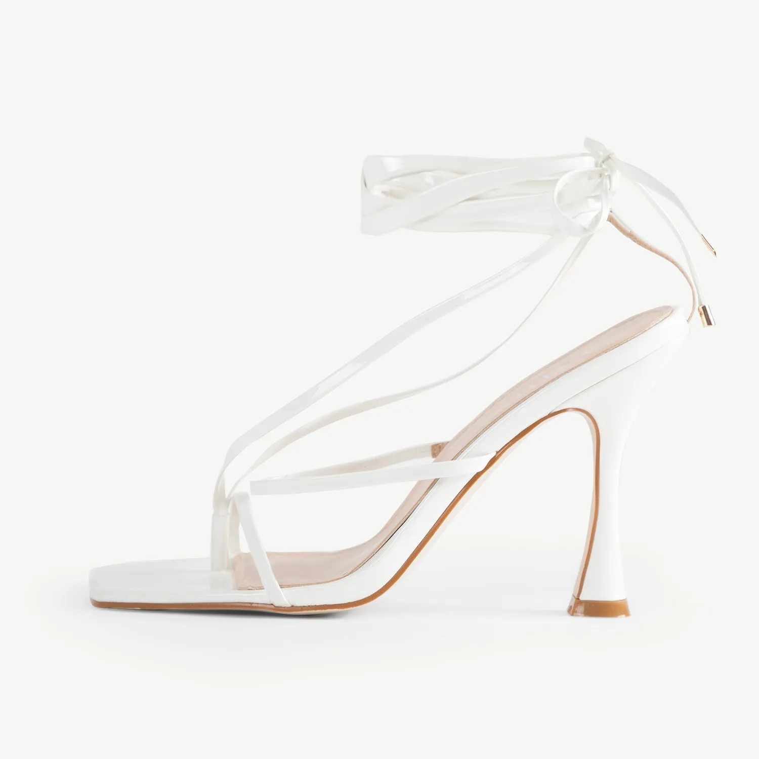 RAID Luisa Strappy Heeled Sandal In White