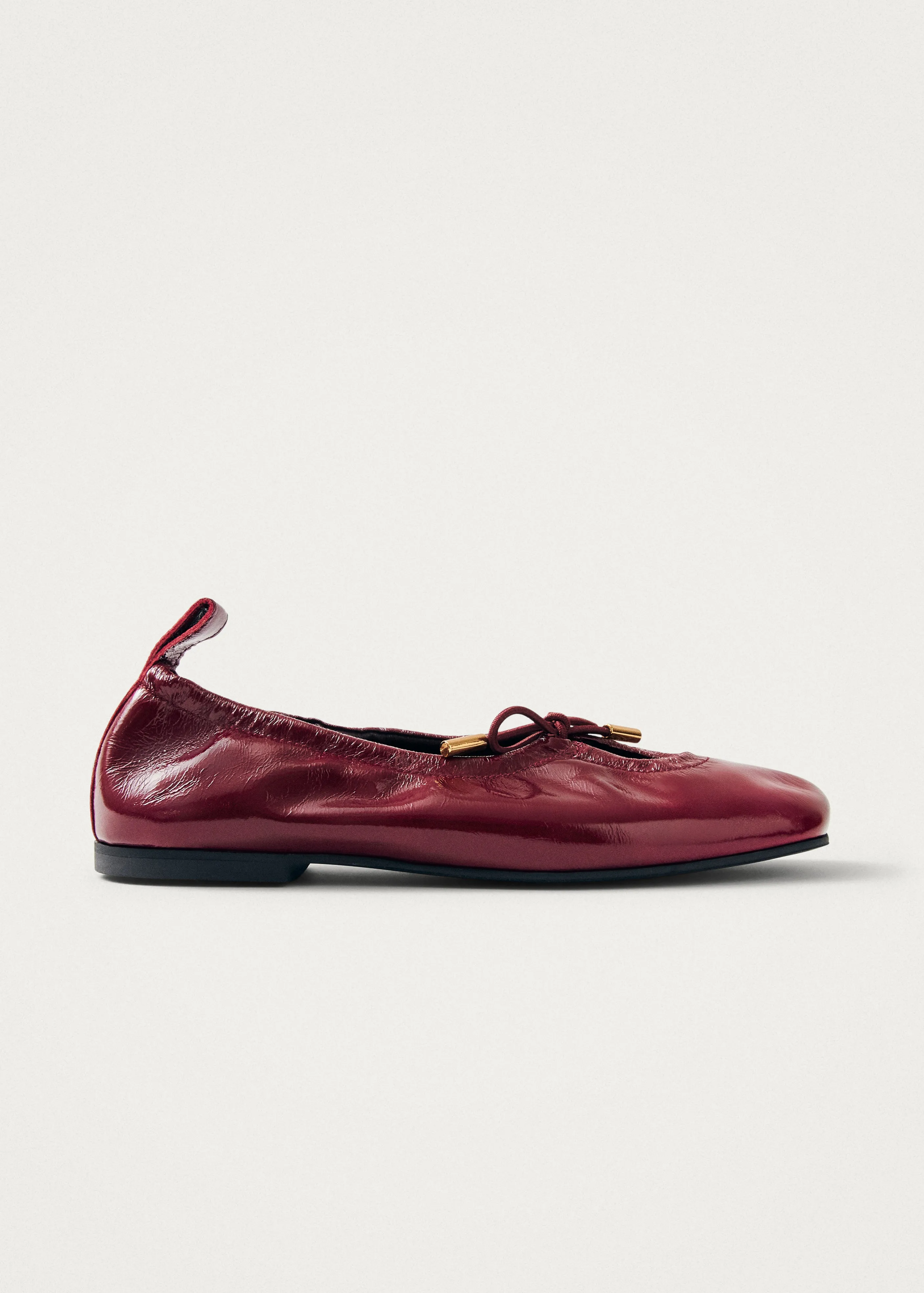 Rosalind Onix Burgundy Leather Ballet Flats