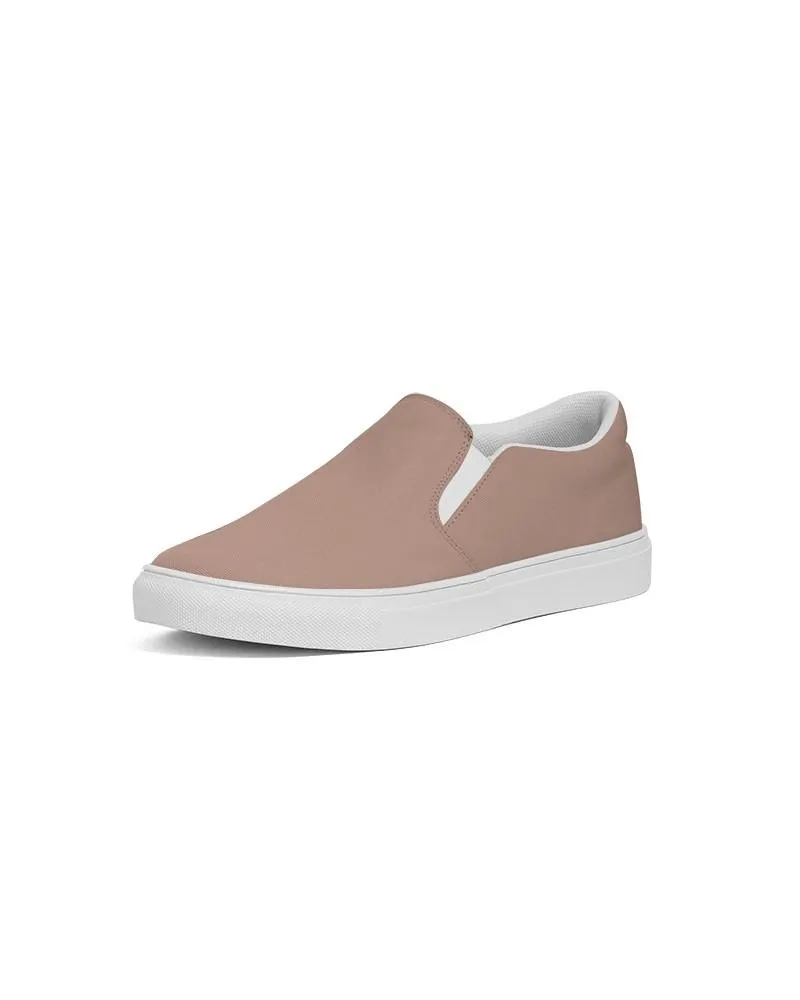 Shaded Pale Pastel Red Brown Slip-On Canvas Sneakers | Women's | C0M30Y30K30