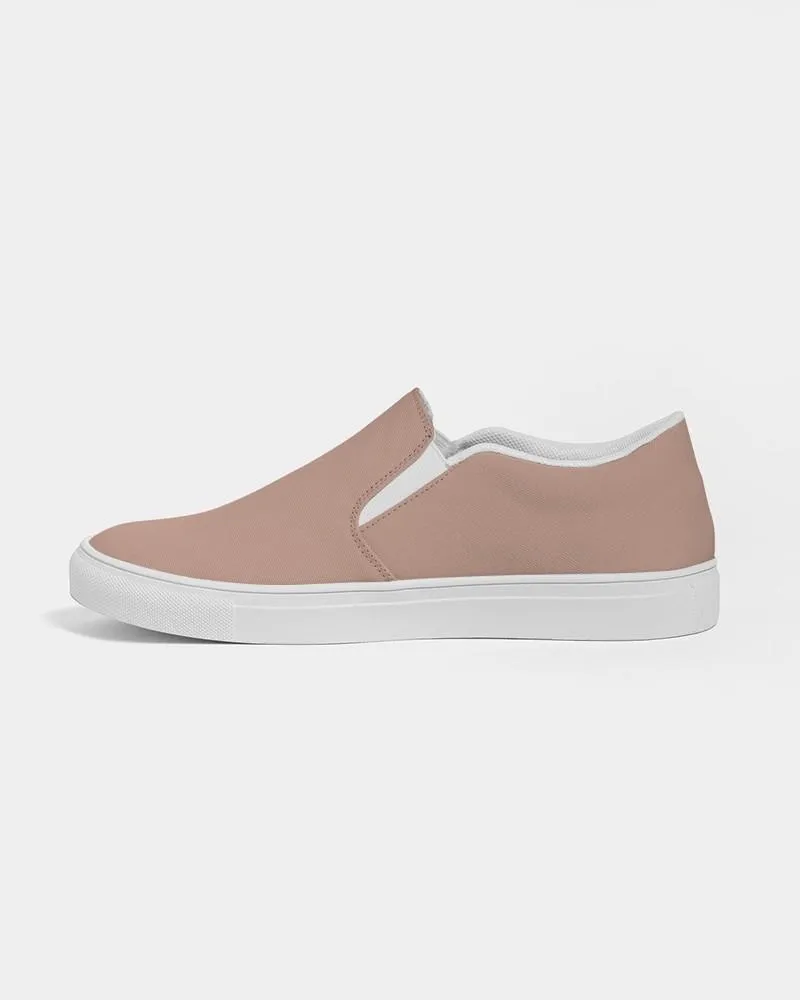 Shaded Pale Pastel Red Brown Slip-On Canvas Sneakers | Women's | C0M30Y30K30