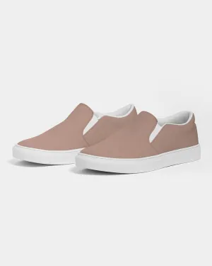 Shaded Pale Pastel Red Brown Slip-On Canvas Sneakers | Women's | C0M30Y30K30