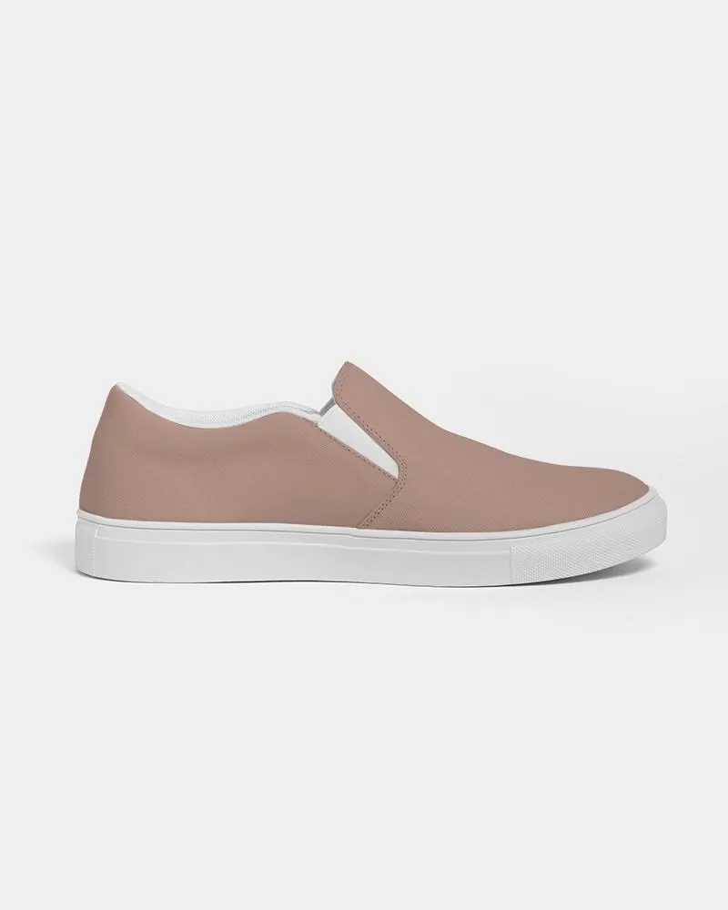 Shaded Pale Pastel Red Brown Slip-On Canvas Sneakers | Women's | C0M30Y30K30