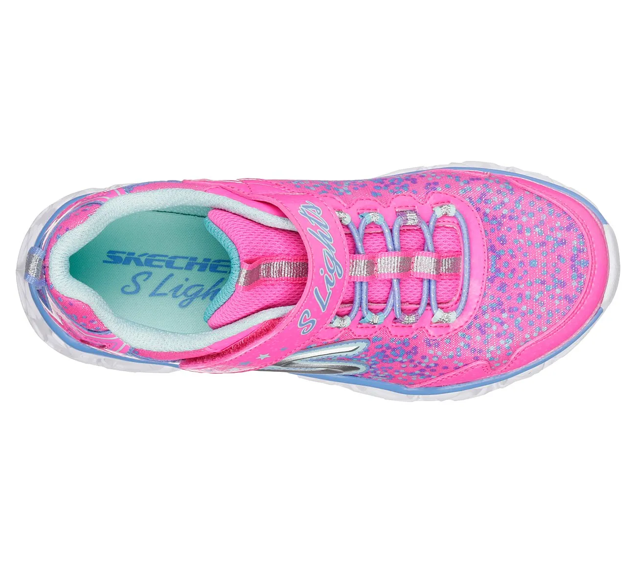 Skechers Neon/Pink Galaxy Lights A/C Sneaker