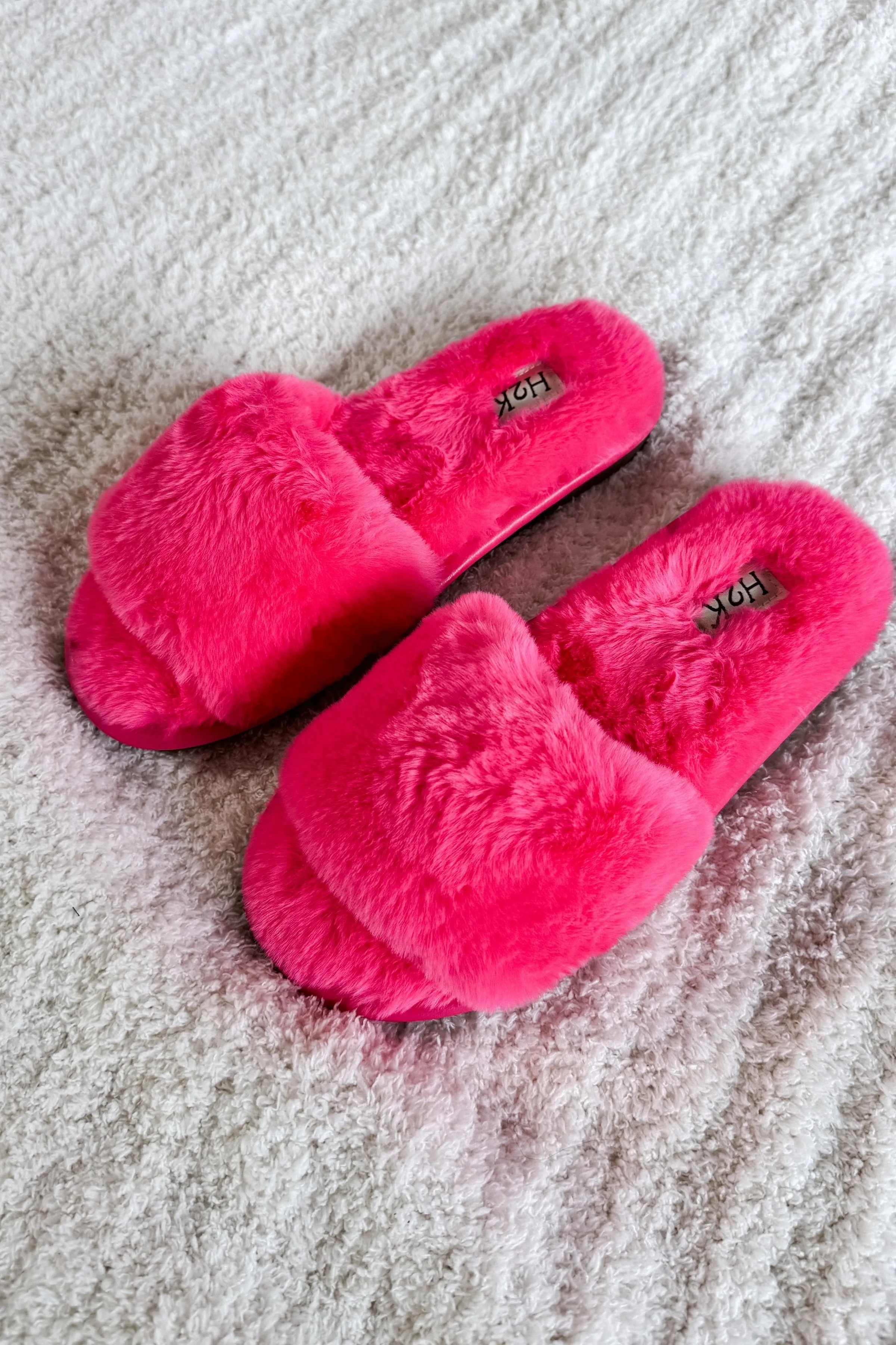 Slipper Slides Faux Fur