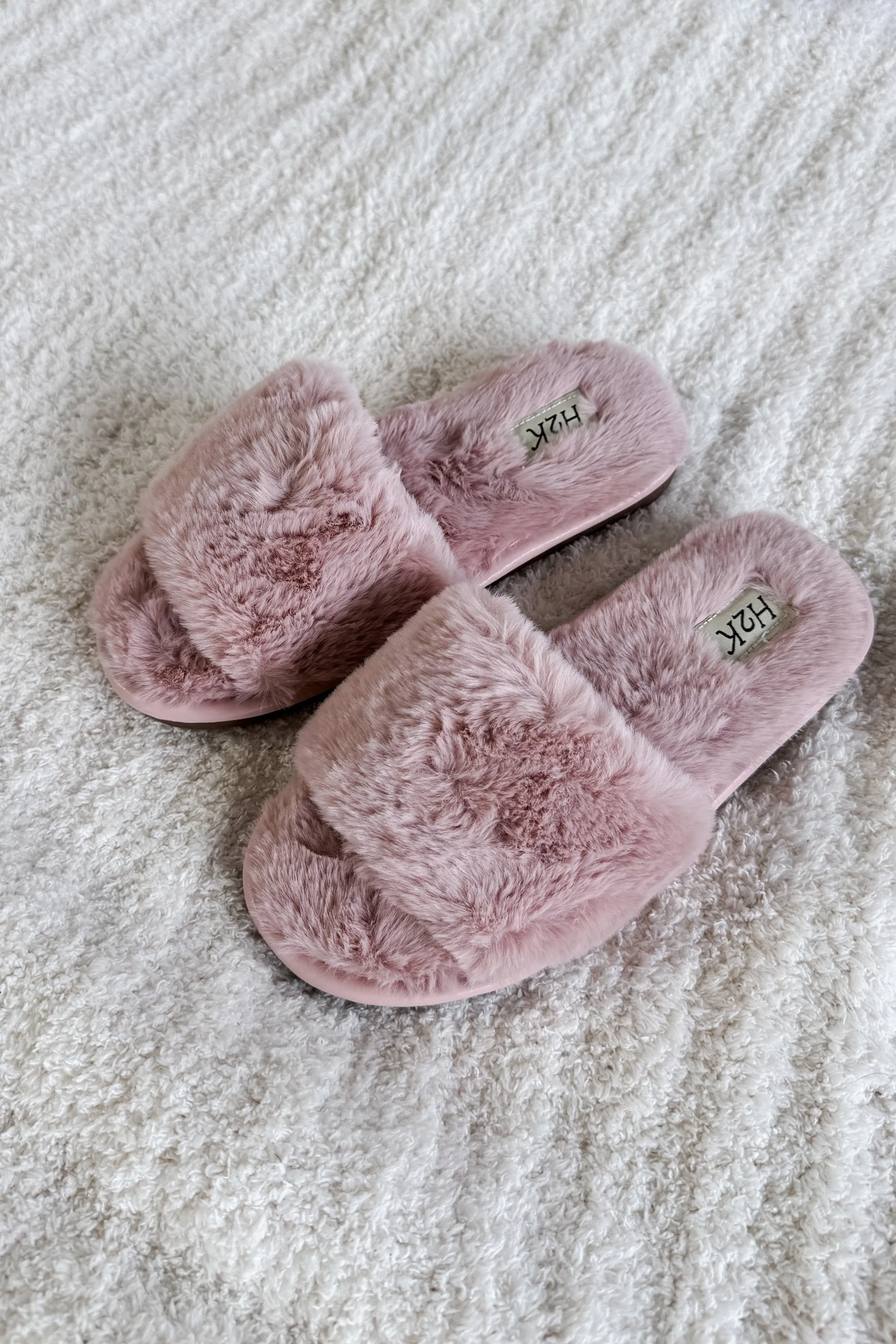 Slipper Slides Faux Fur