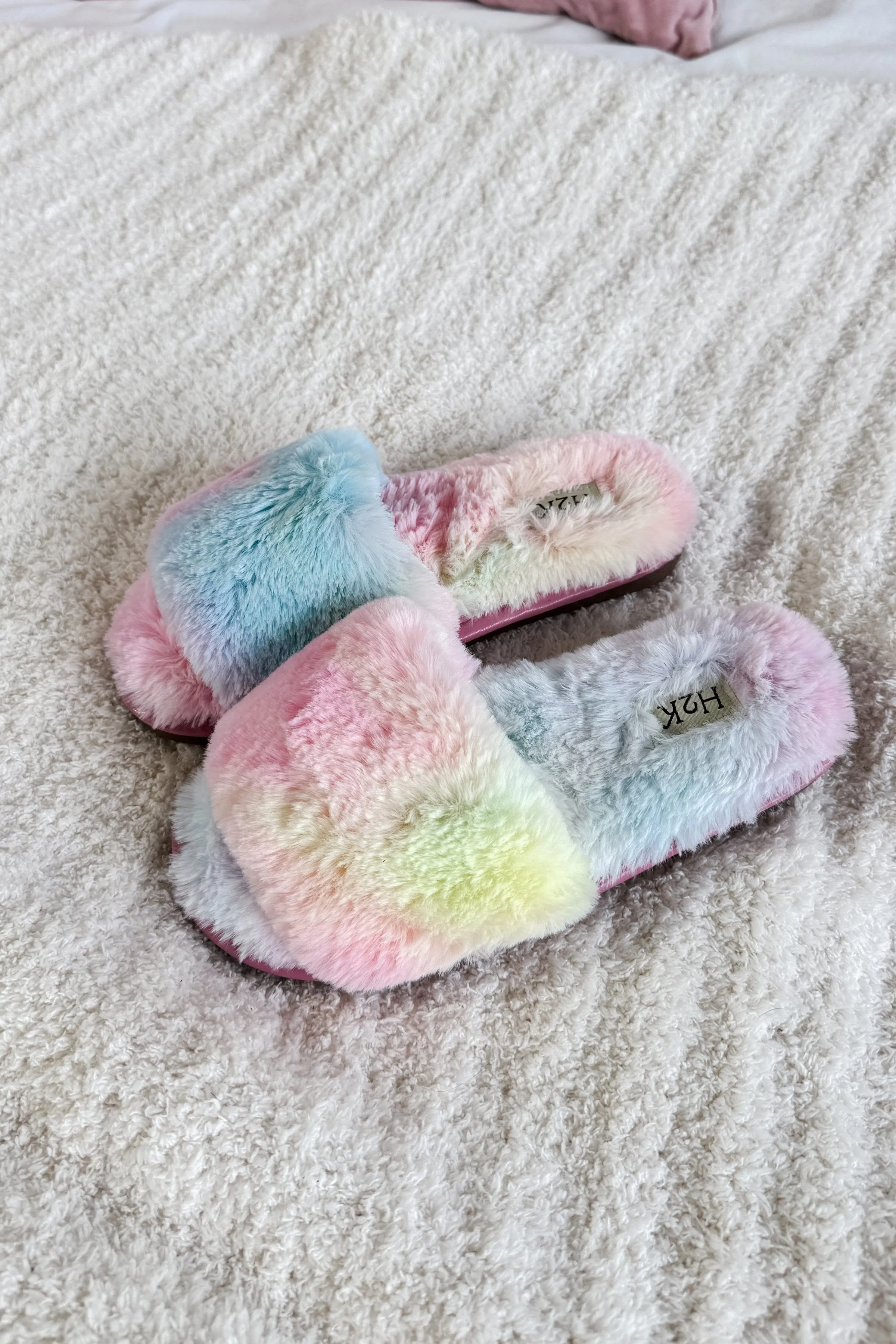 Slipper Slides Faux Fur