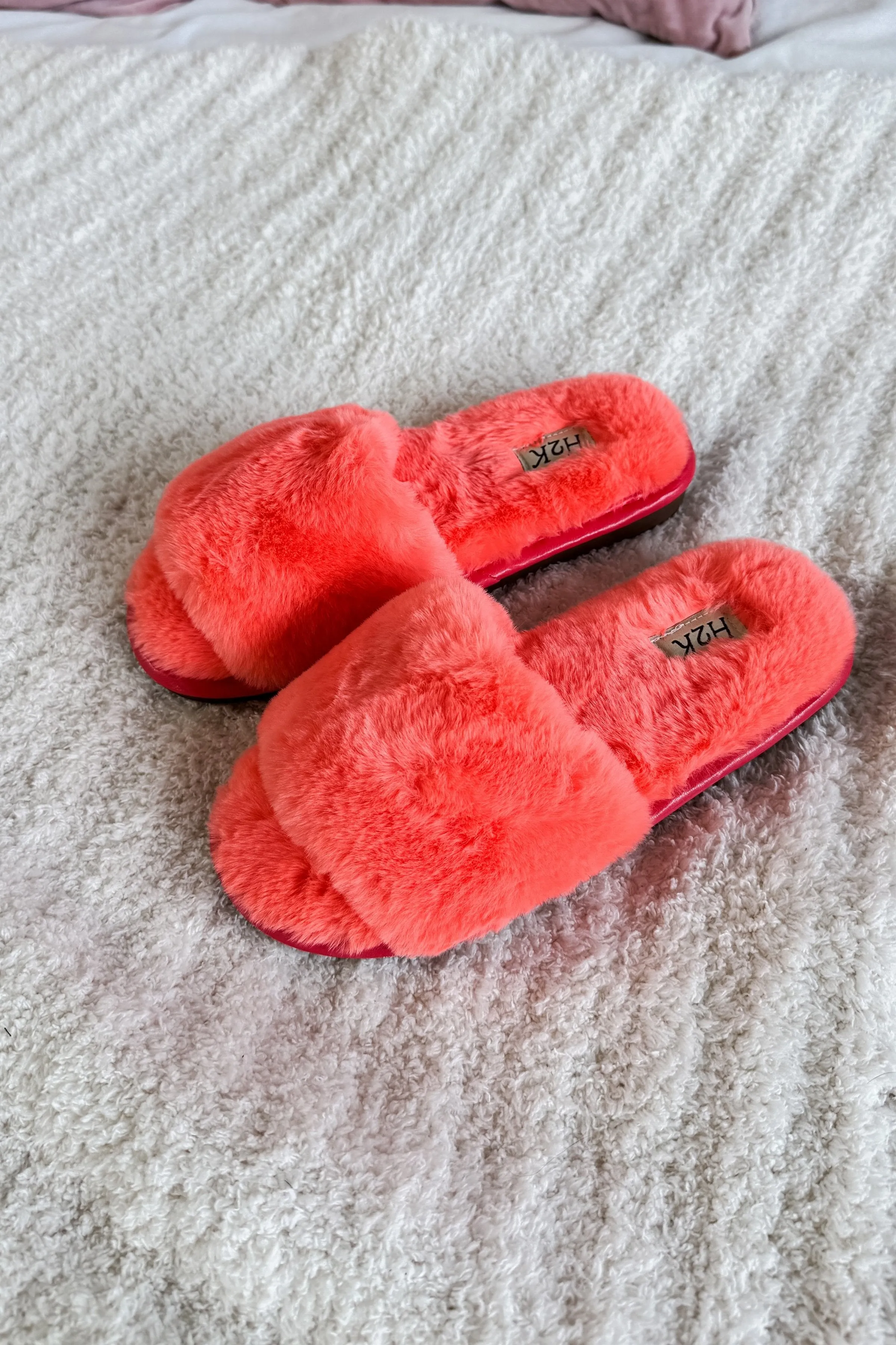 Slipper Slides Faux Fur