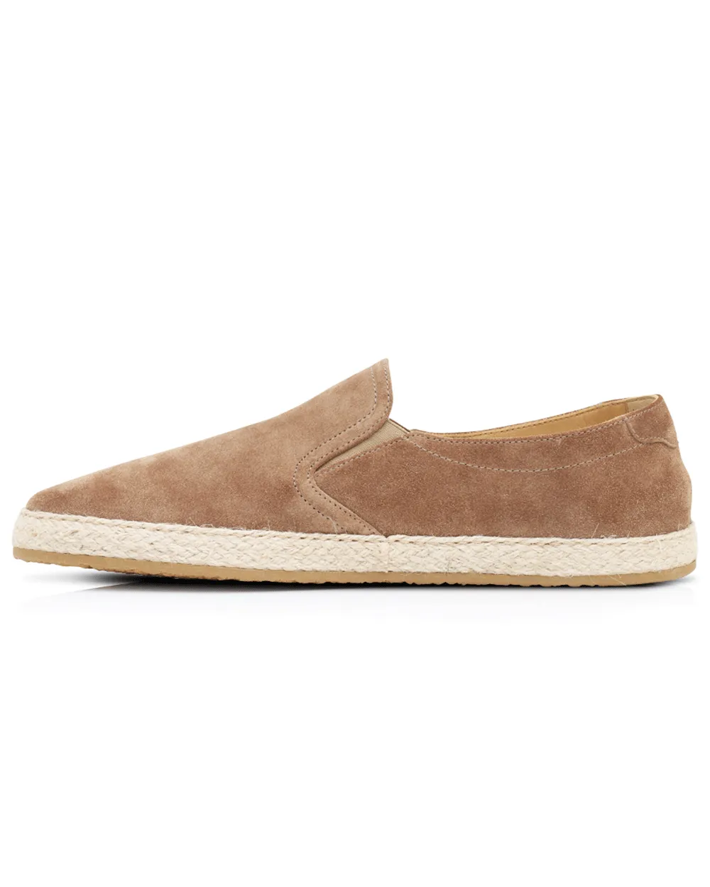 Suede Espadrilles in Brown