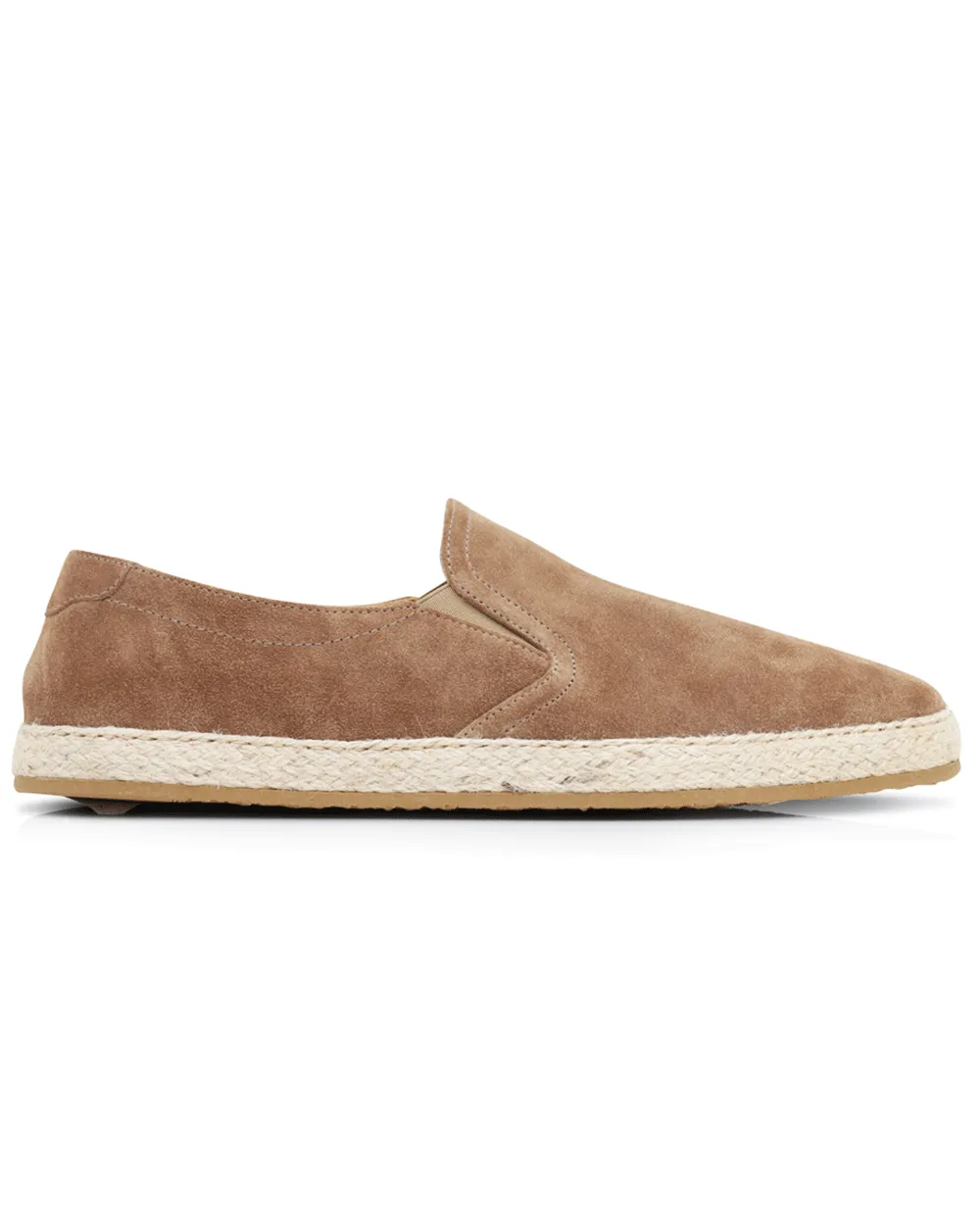 Suede Espadrilles in Brown